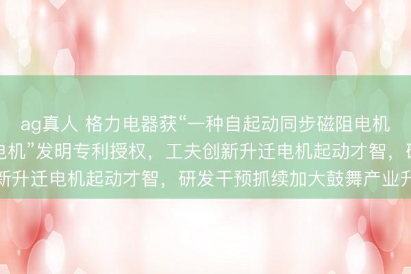 ag真人 格力电器获“一种自起动同步磁阻电机转子和自起动同步磁阻电机”发明专利授权，工夫创新升迁电机起动才智，研发干预抓续加大鼓舞产业升级